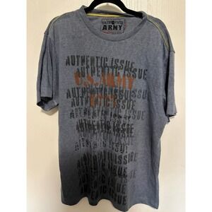 US Army Mens Graphic T-Shirt Blue Authentic Issue XL 1775 Short Sleeve